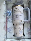 Stanley x LoveShackFancy Holiday Quencher 40 oz Rosa Beaux Blue Tumbler with Gift Box