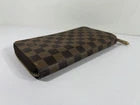 Louis Vuitton Damier Ebene Zippy Organizer Long Wallet – Brown Canvas – Unisex