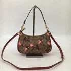 NWT COACH Teri Shoulder Bag CY694 Signature Canvas Cherry Print Tan Brown