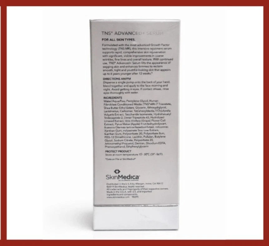 SkinMedica TNS Advanced+ Serum 1 oz / 30 mL – Anti-Aging Rejuvenating Face Serum