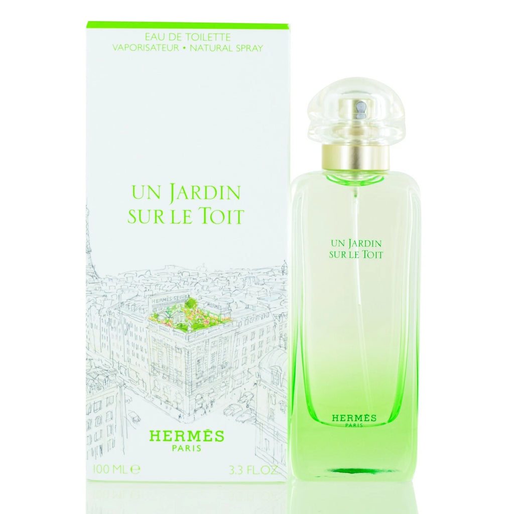 Un Jardin Sur Le Toit by Hermes Eau De Toilette Unisex Spray 3.3 Oz-New in Box