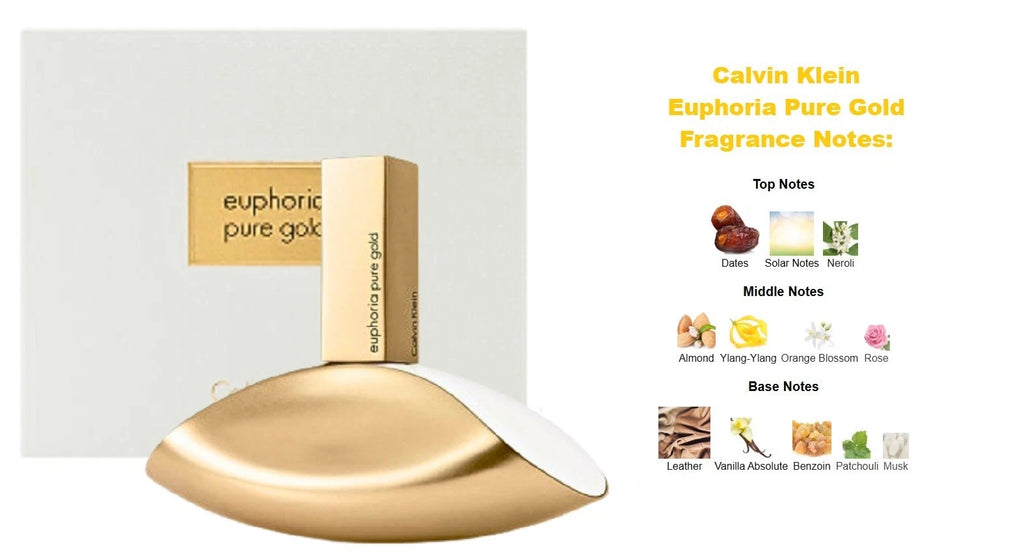 Calvin Klein Euphoria Pure Gold Eau de Parfum Spray 3.4 OZ. SEALED BOX