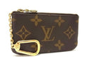 Louis Vuitton Key Cles Pouch Monogram Canvas – Authentic Key Holder & Coin Purse