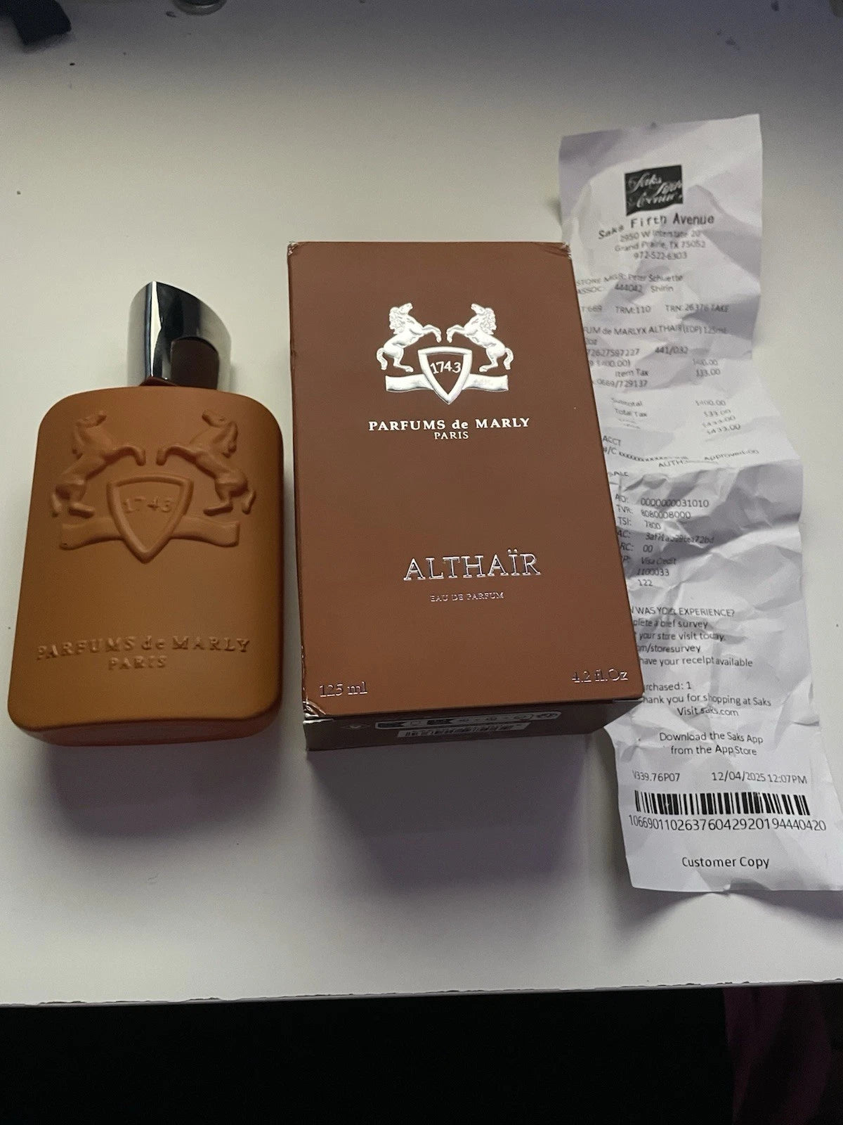 Parfums de Marly Althaïr Eau de Parfum 125ml / 4.2 oz Spray for Men – New in Box