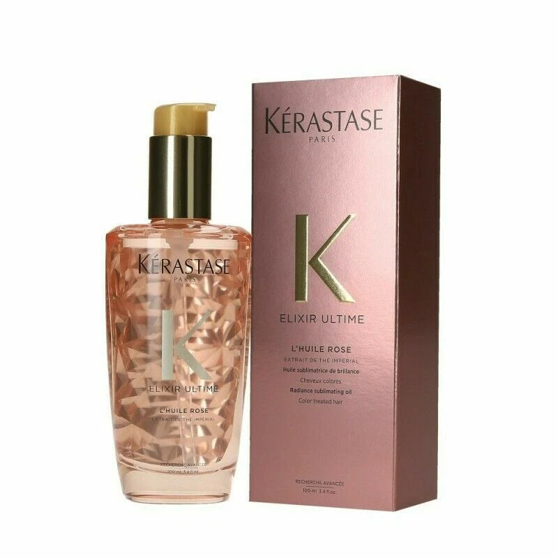 Kérastase Elixir Ultime L’Huile Rose Hair Oil – 100 ml / 3.4 fl oz – Shine & Frizz Control
