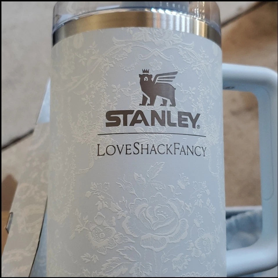 Stanley LoveShackFancy Toscana Toile 40 oz Quencher Flowstate Tumbler New LSF