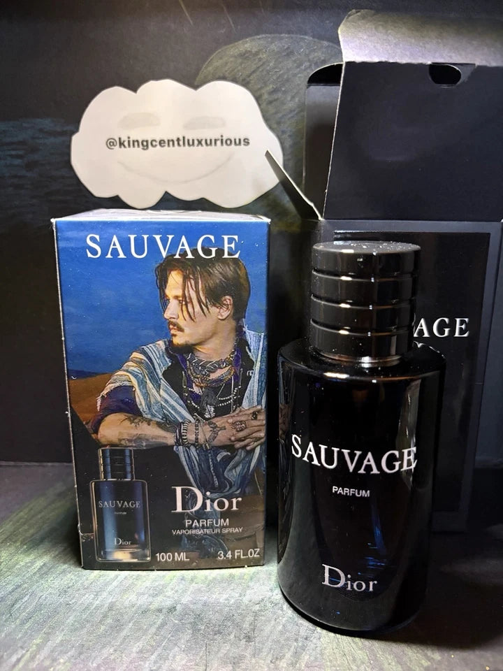 Dior Sauvage Parfum Spray 3.4 fl oz / 100ml for Men – Citrus & Woody Fragrance